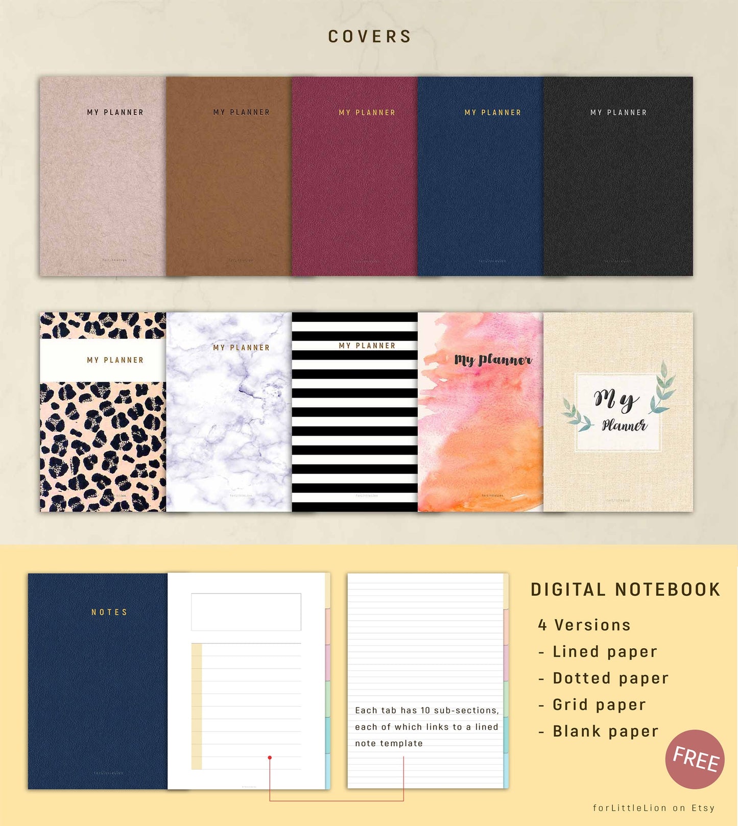 UNDATED All-in-one Digital Planner