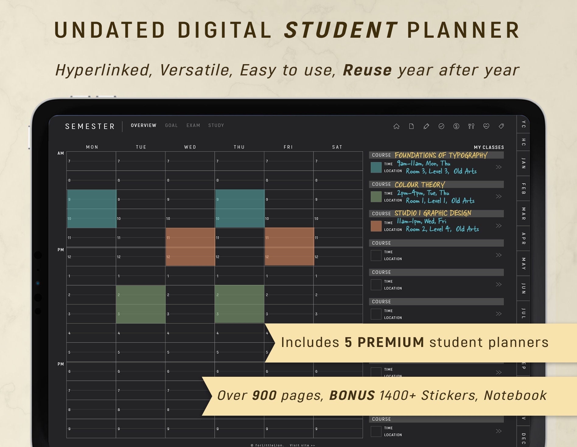 Ultimate Student Planner 2024 2025 – ForLittleLion