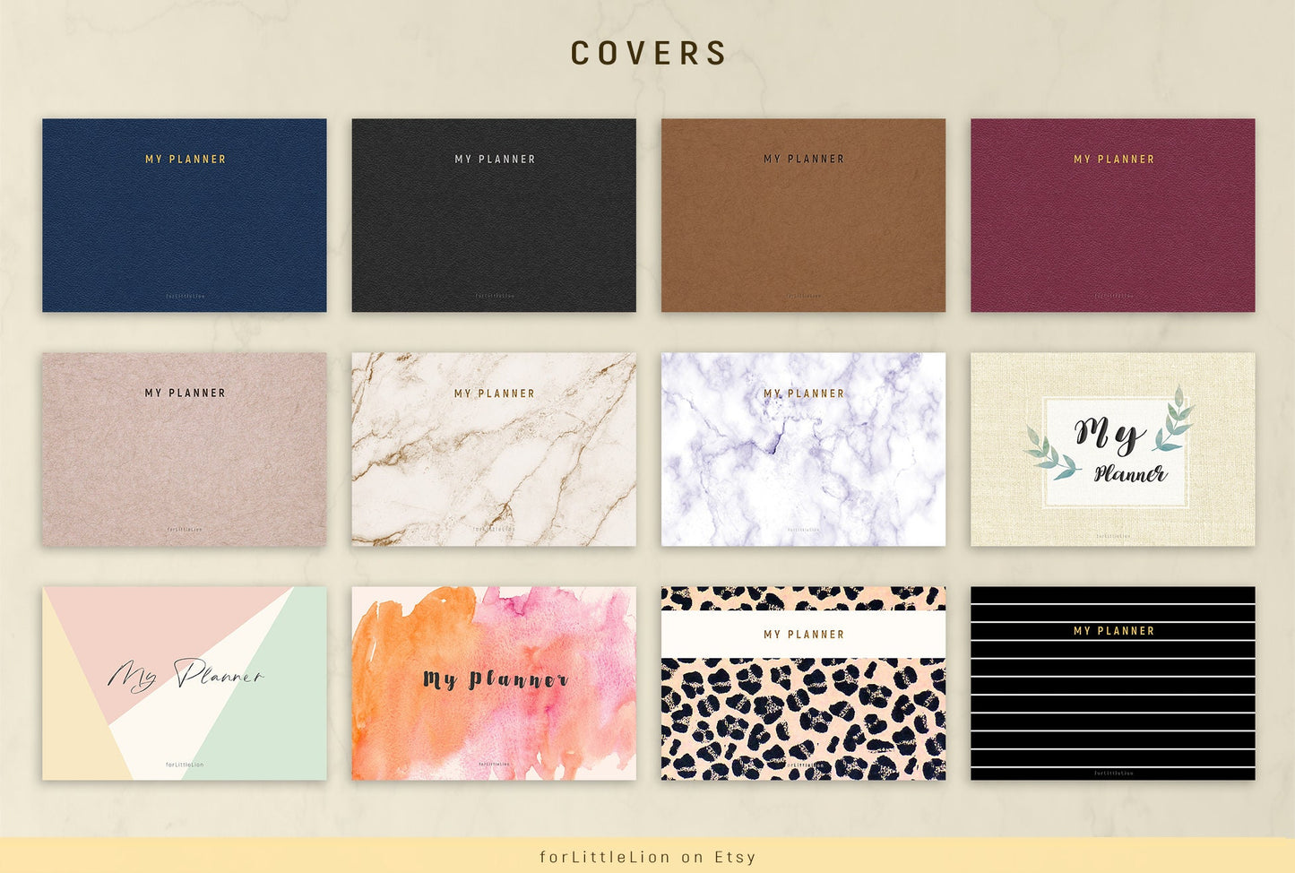 UNDATED All-in-one Digital Planner - DARK Mode