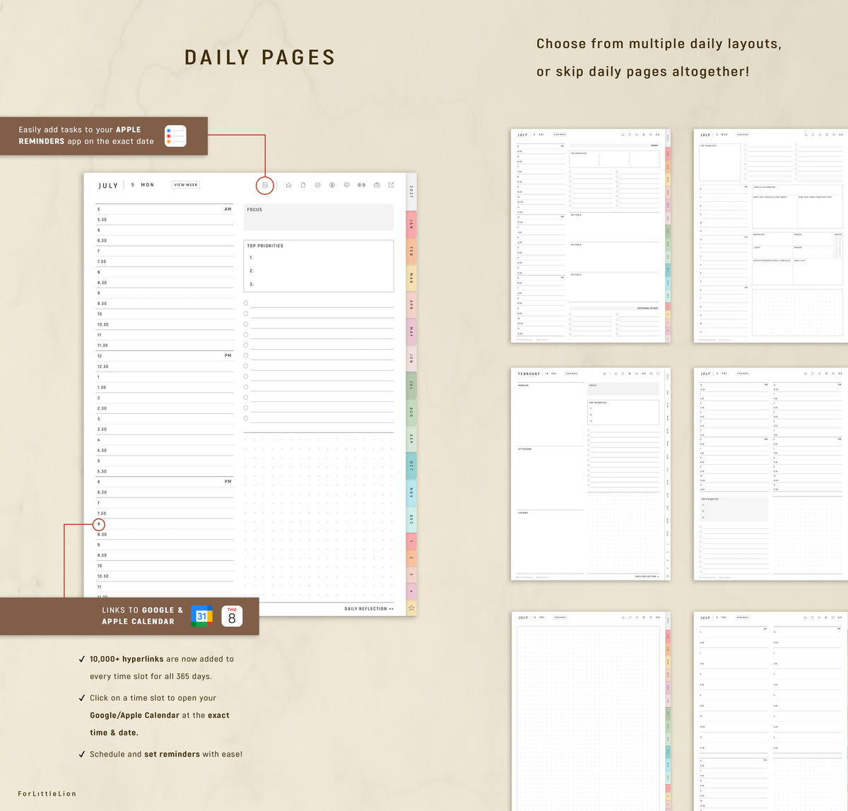 CUSTOM Simple Digital Planner 2027