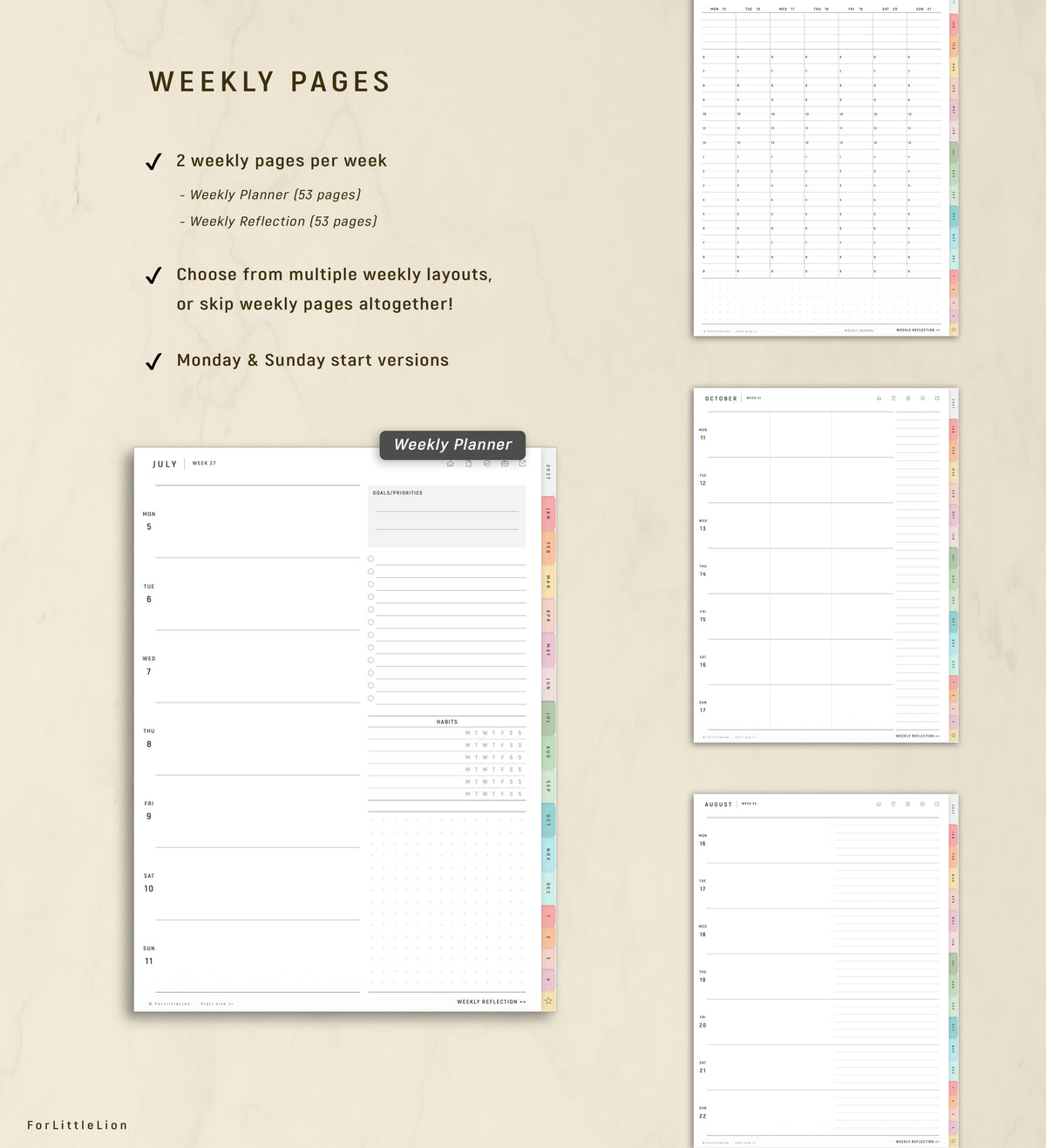 CUSTOM Simple Digital Planner 2027