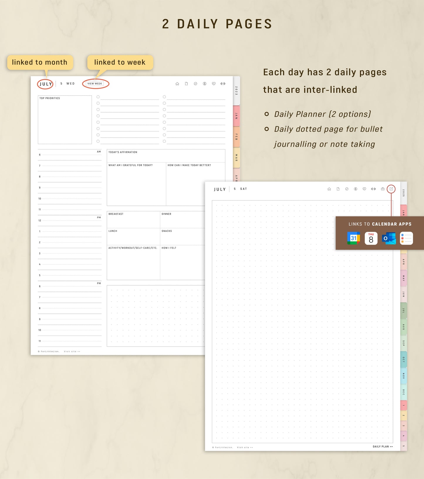 2025 Digital Bullet Journal