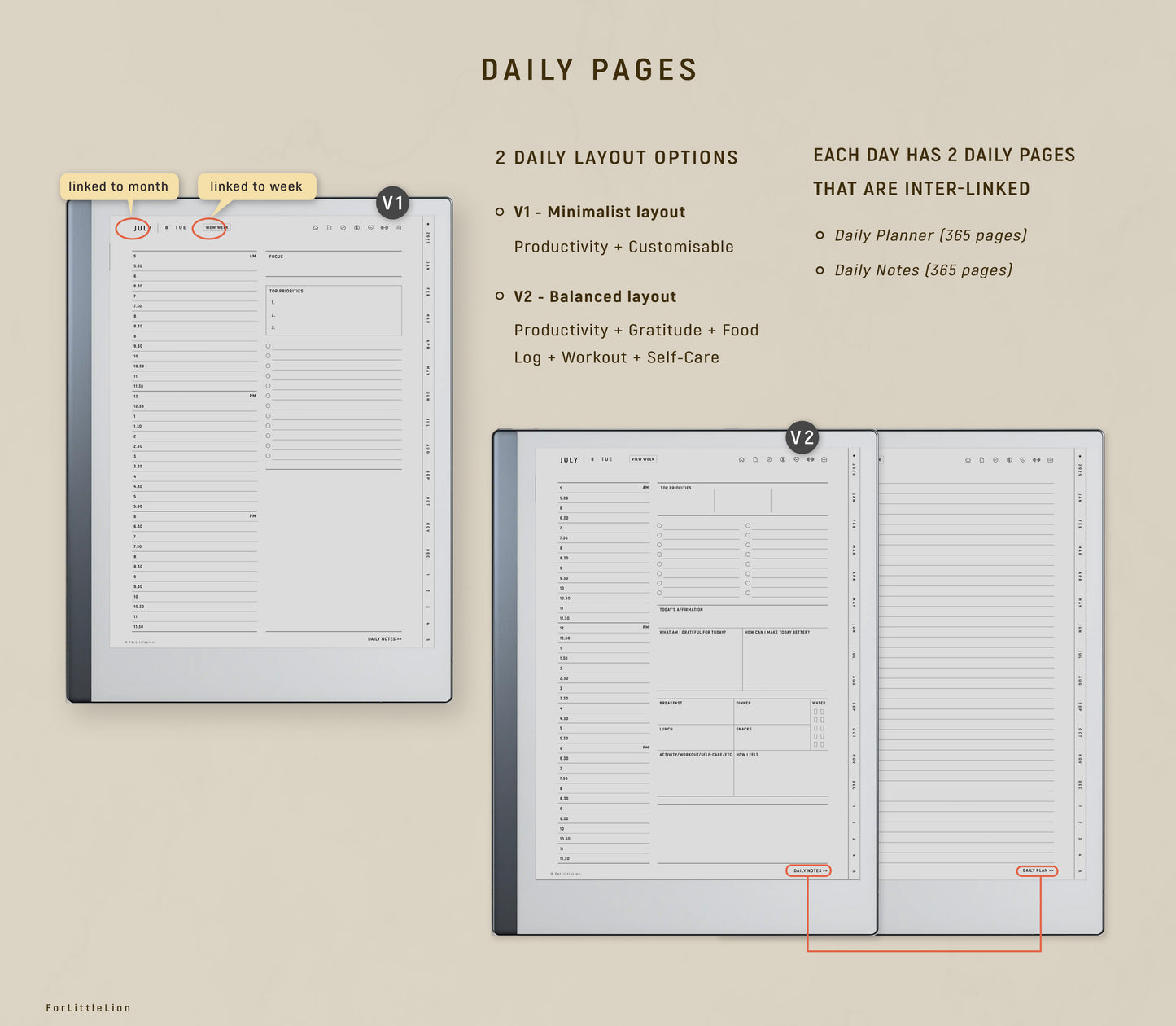 All-in-one reMarkable 2 Planner 2025