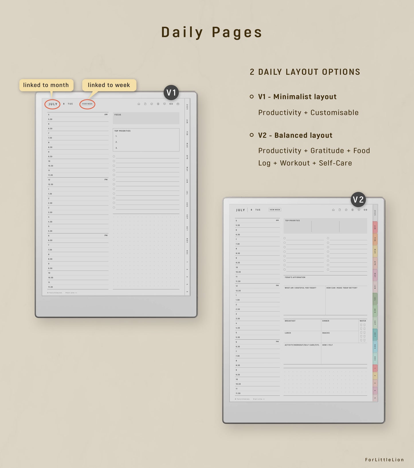 All-in-one reMarkable Paper Pro Planner 2024 2025