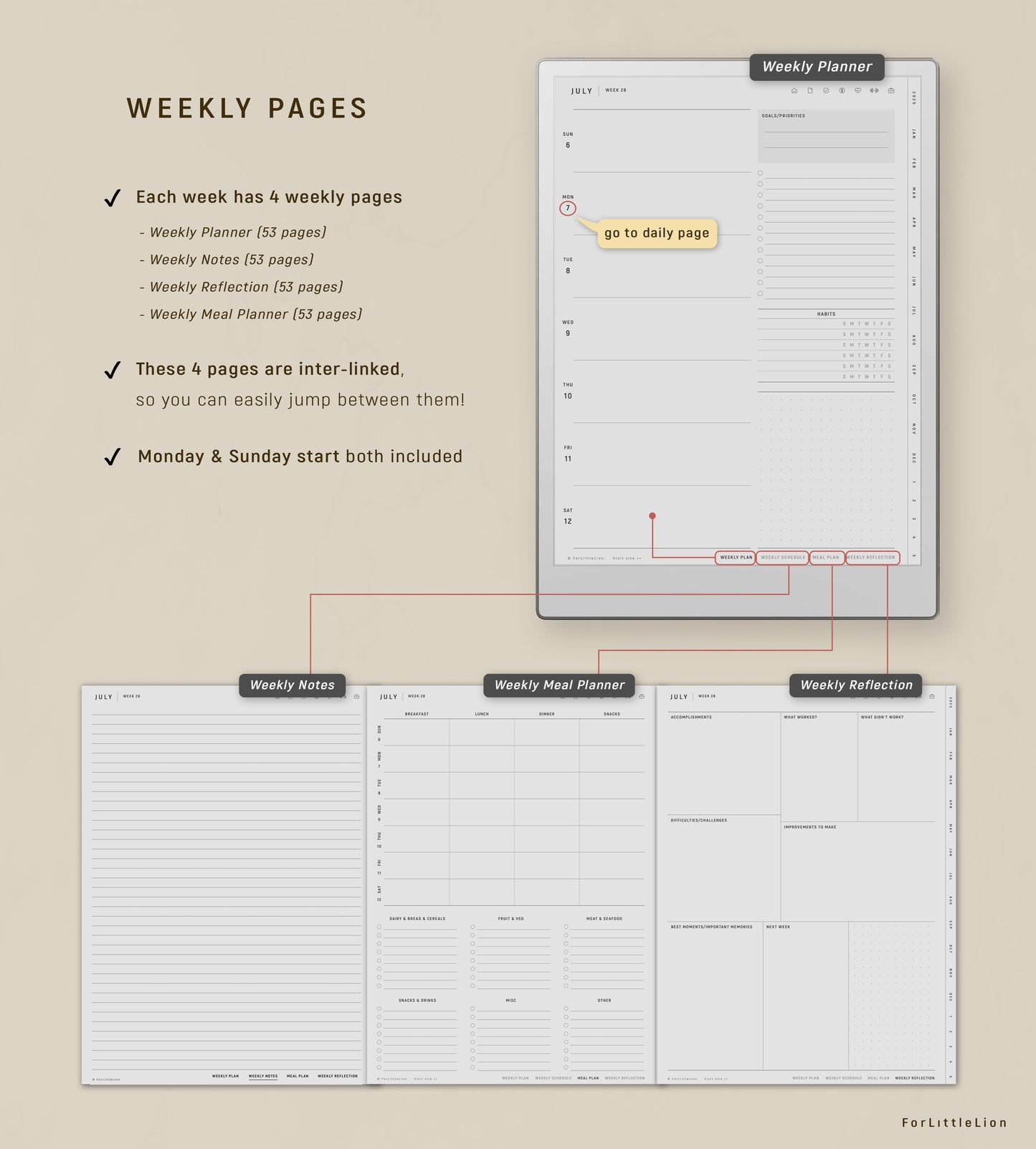 All-in-one reMarkable Paper Pro Planner 2025