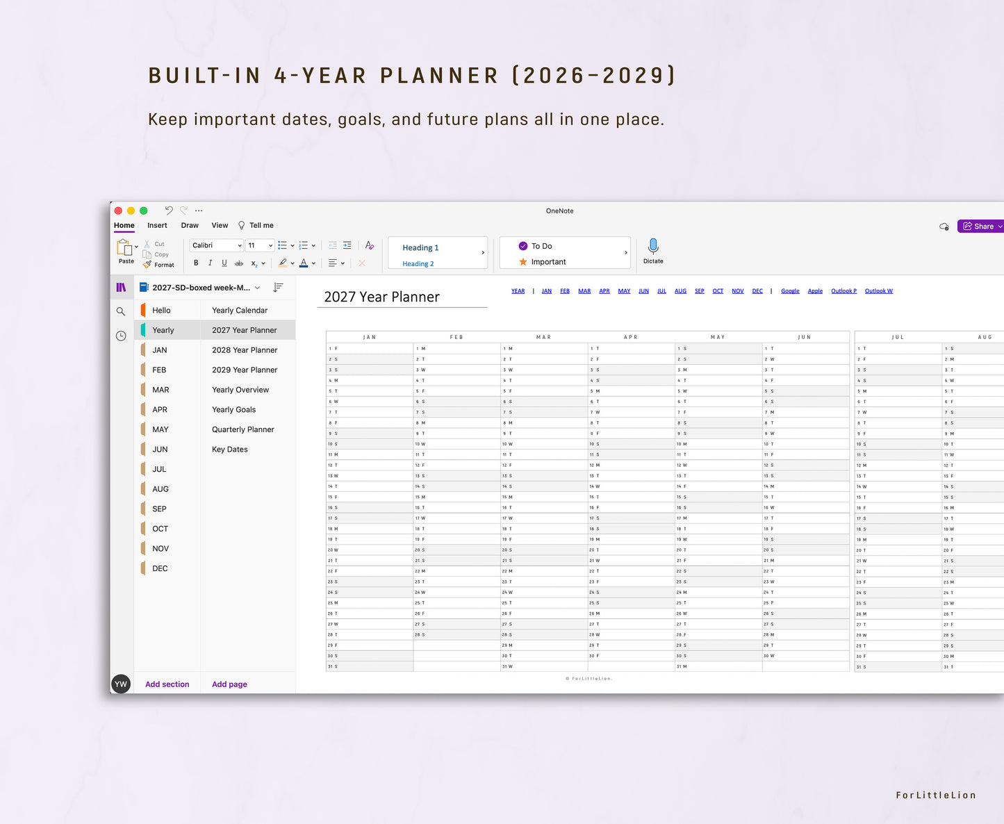 Ultimate OneNote Planner for Professionals (2027–2029 Future Planner Included)