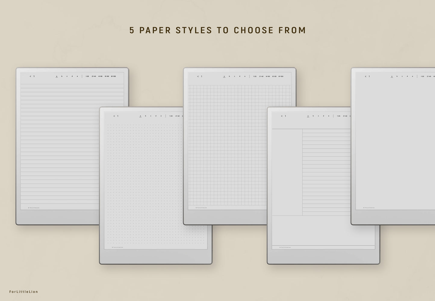 The Minimalist Notebook for reMarkable