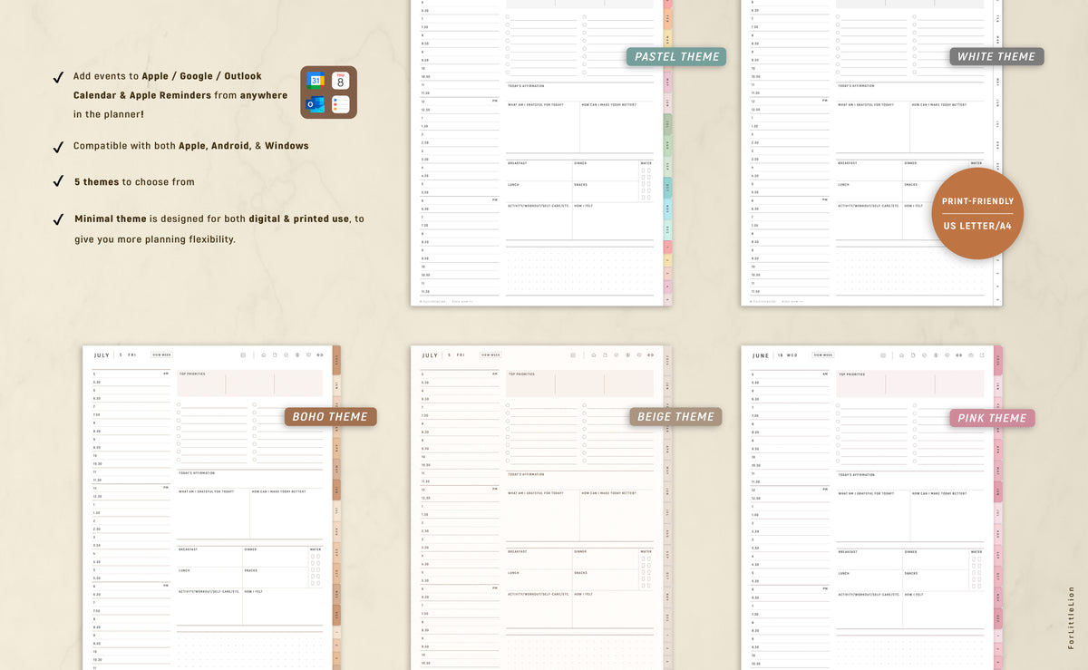 Custom Minimal All-in-one Digital Planner (2027–2030 Year Planner Included)