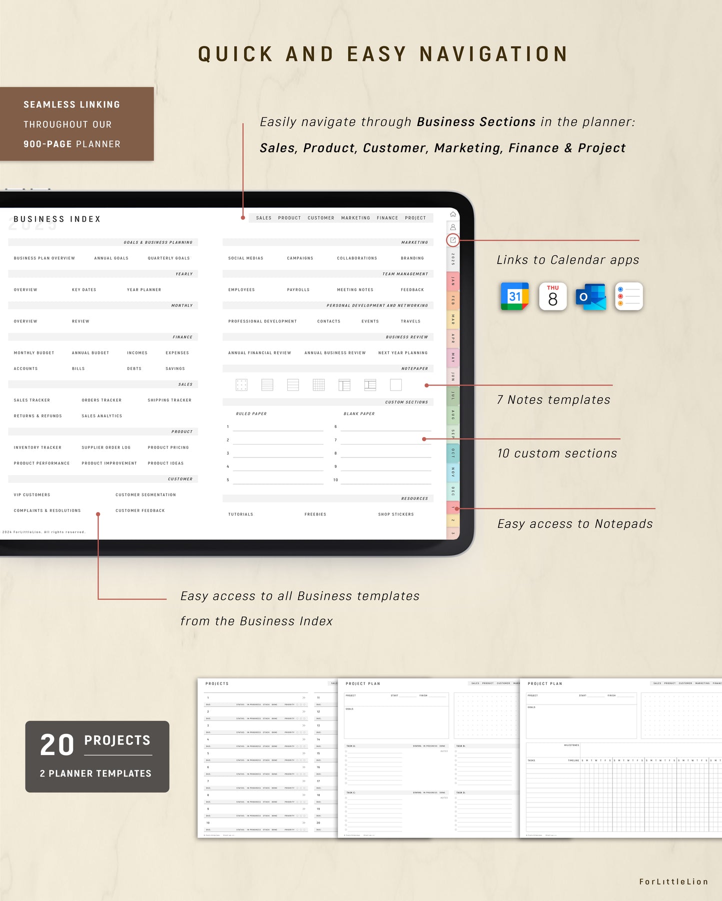 All-in-one Digital Business Planner 2025