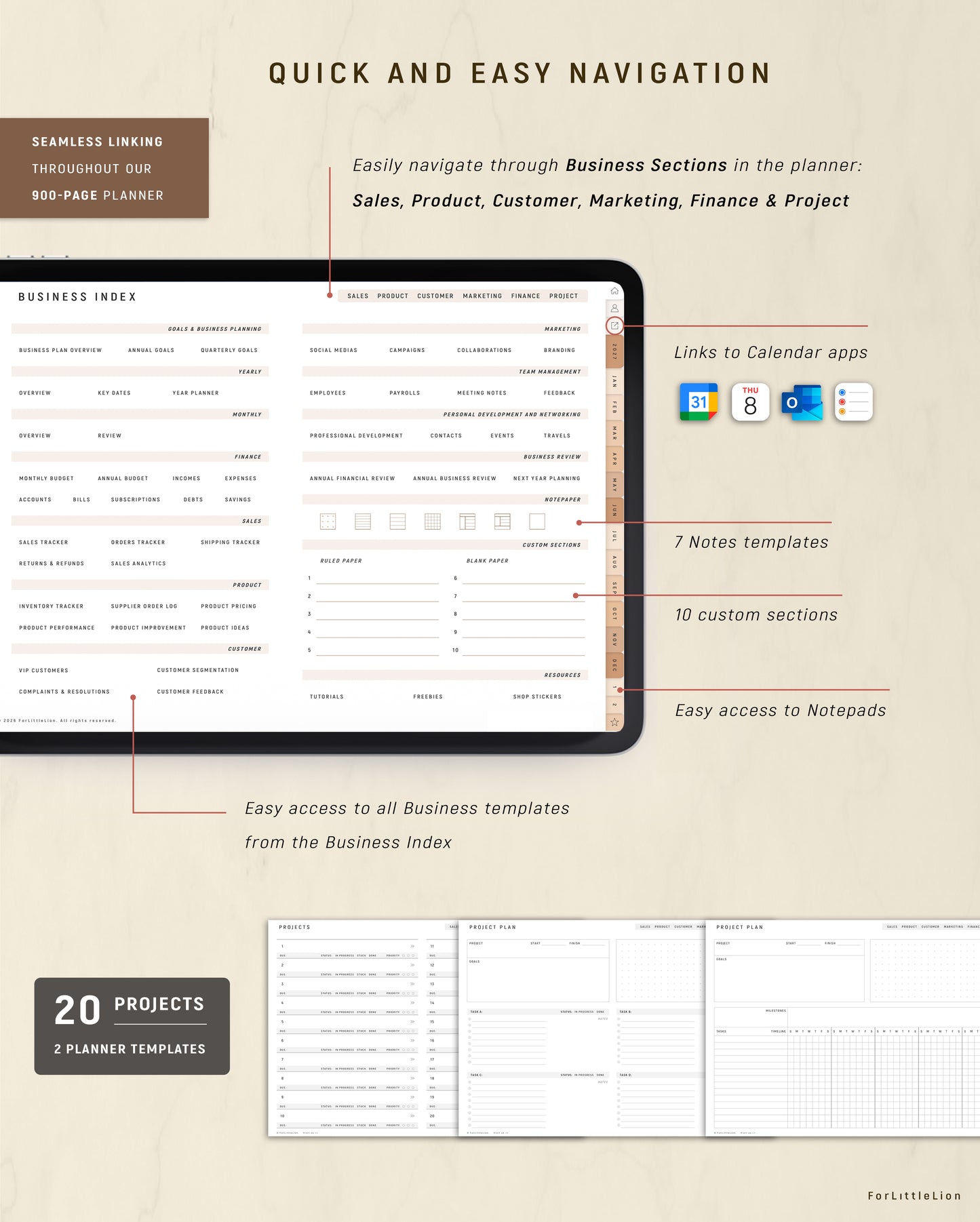 All-in-one Digital Business Planner (2027–2030 Future Planner Included)
