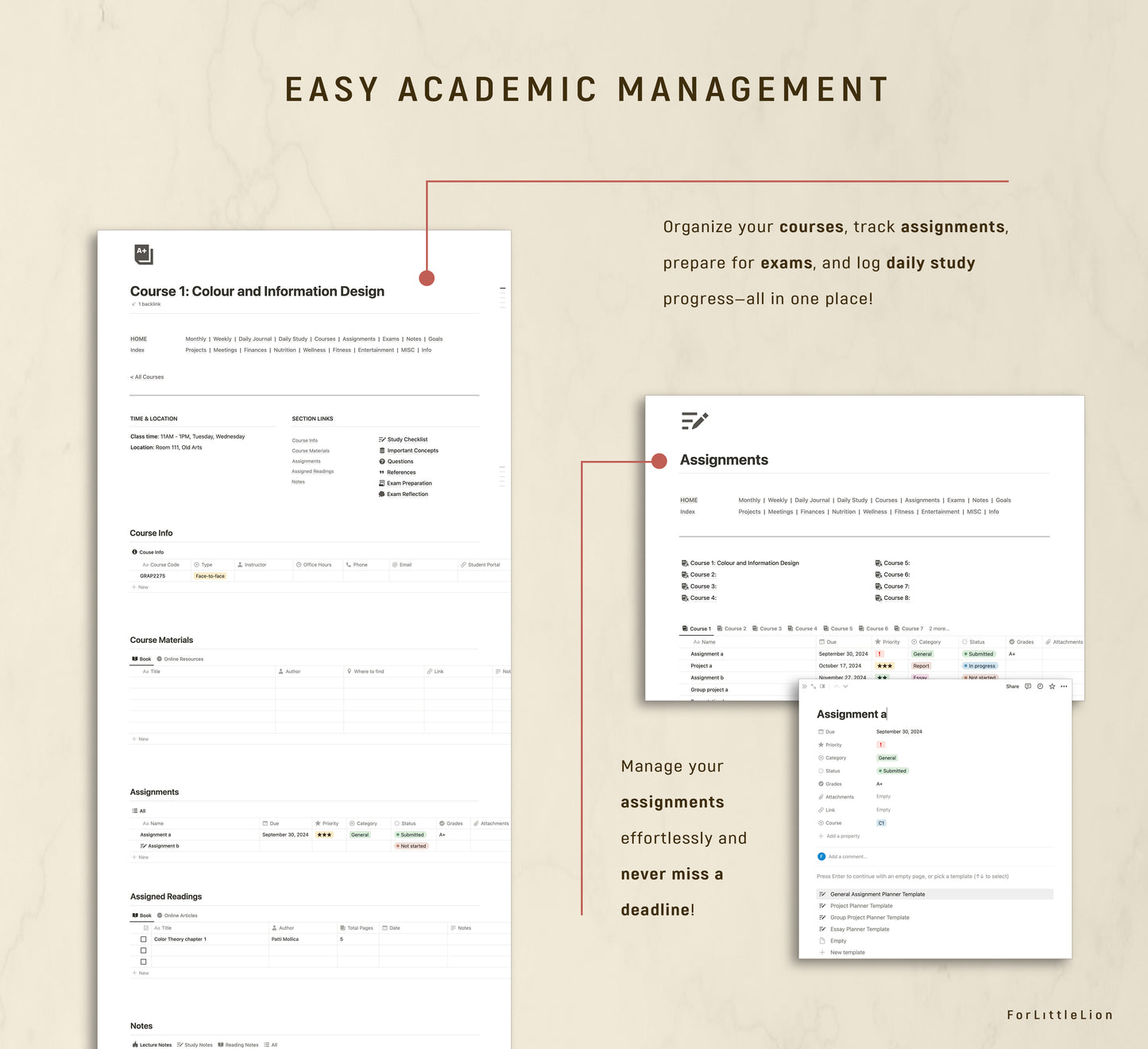 The Ultimate Notion Student Planner