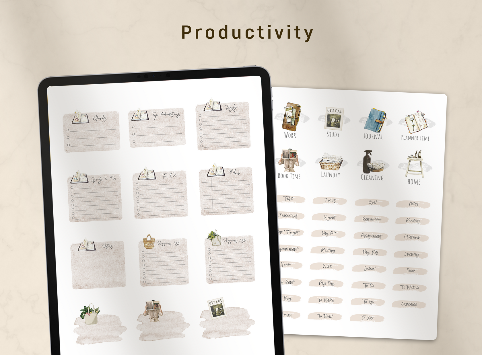 OneNote Aesthetic Everyday Stickers – ForLittleLion
