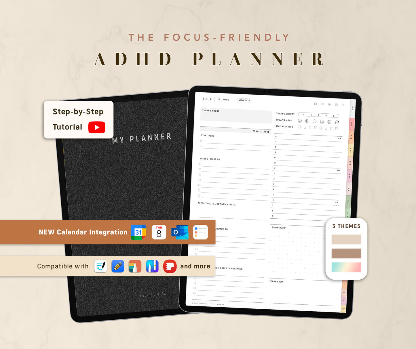 2027 ADHD Digital Planner