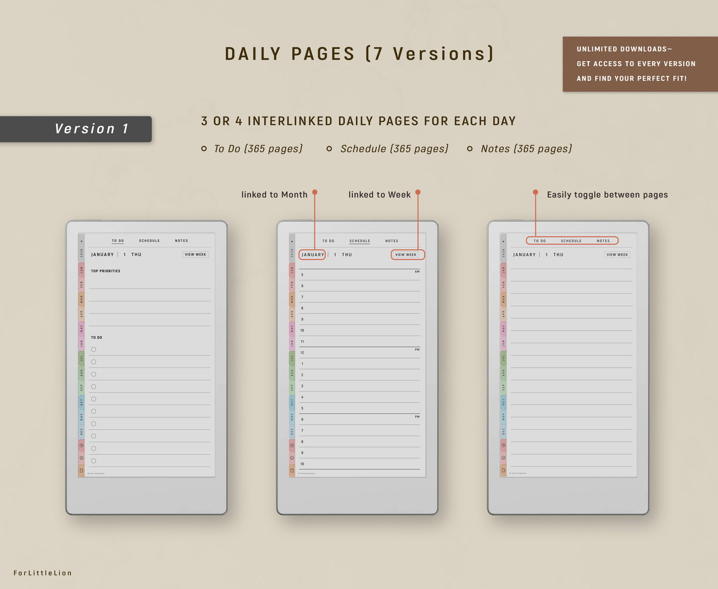 reMarkable Paper Pro Move Work Planner 2026 + Free 2025