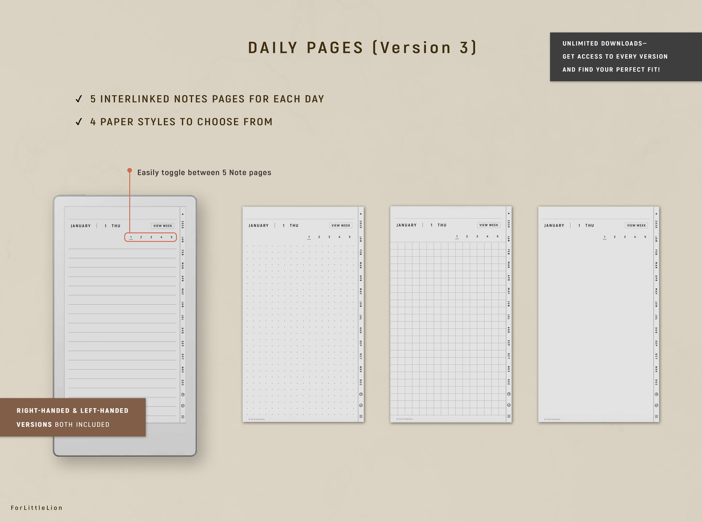 2026 Ultimate Planner Bundle for reMarkable Paper Pro Move