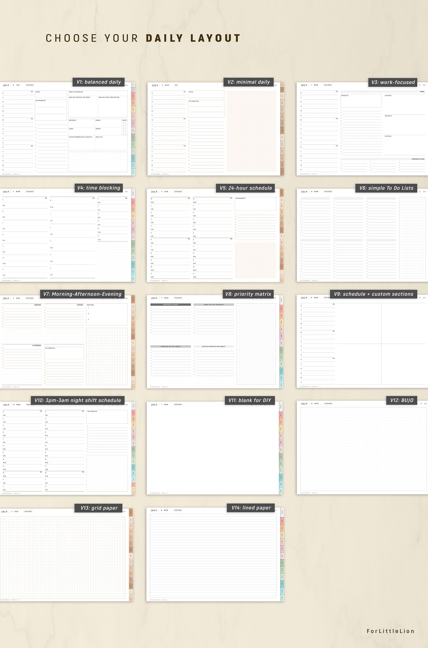 Personalized All-in-one Digital Planner