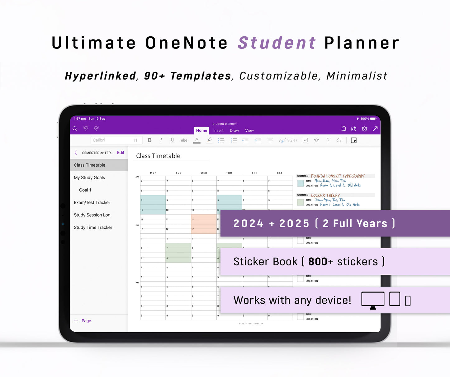 Ultimate OneNote STUDENT Planner 2024 2025