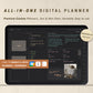 All-in-one Digital Planner Dark Mode | 2025 2026