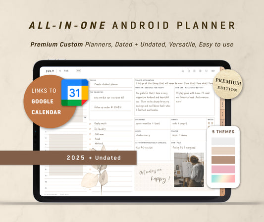 All-in-one Digital Planner for Android | 2025 + Undated