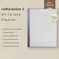 All-in-one reMarkable 2 Planner 2025