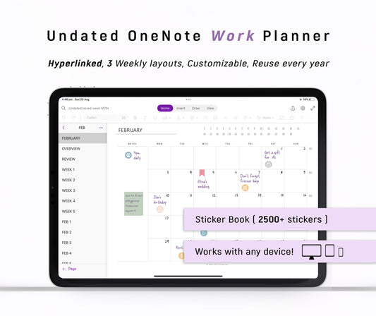 UNDATED Ultimate OneNote Planner for Professionals