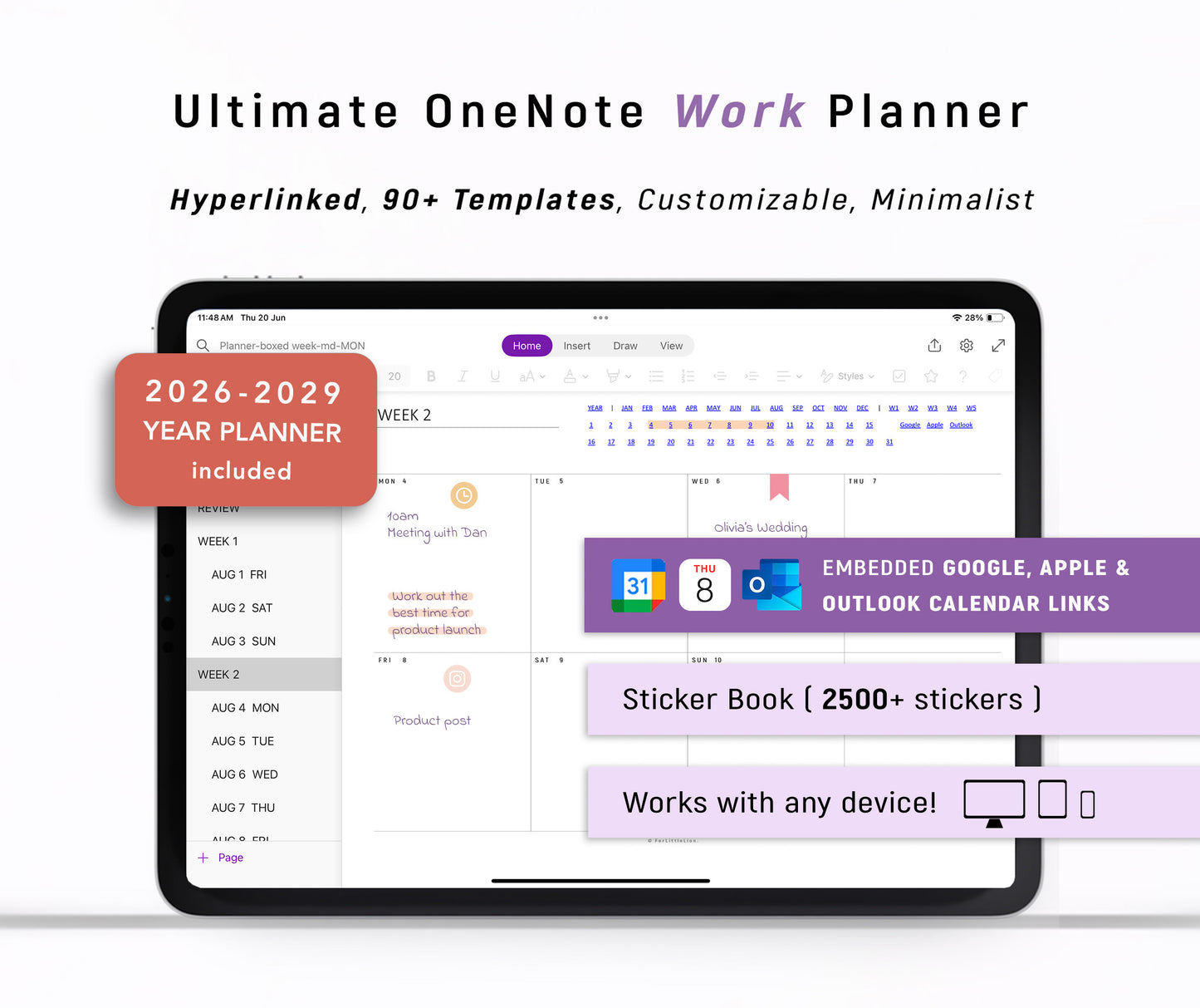 Ultimate OneNote Planner for Professionals (2027–2029 Future Planner Included)