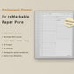 reMarkable Paper Pure Work Planner
