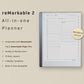 All-in-one reMarkable 2 Planner 2025