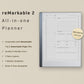 All-in-one reMarkable 2 Planner 2025