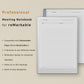 Professional Meeting Notebook for reMarkable