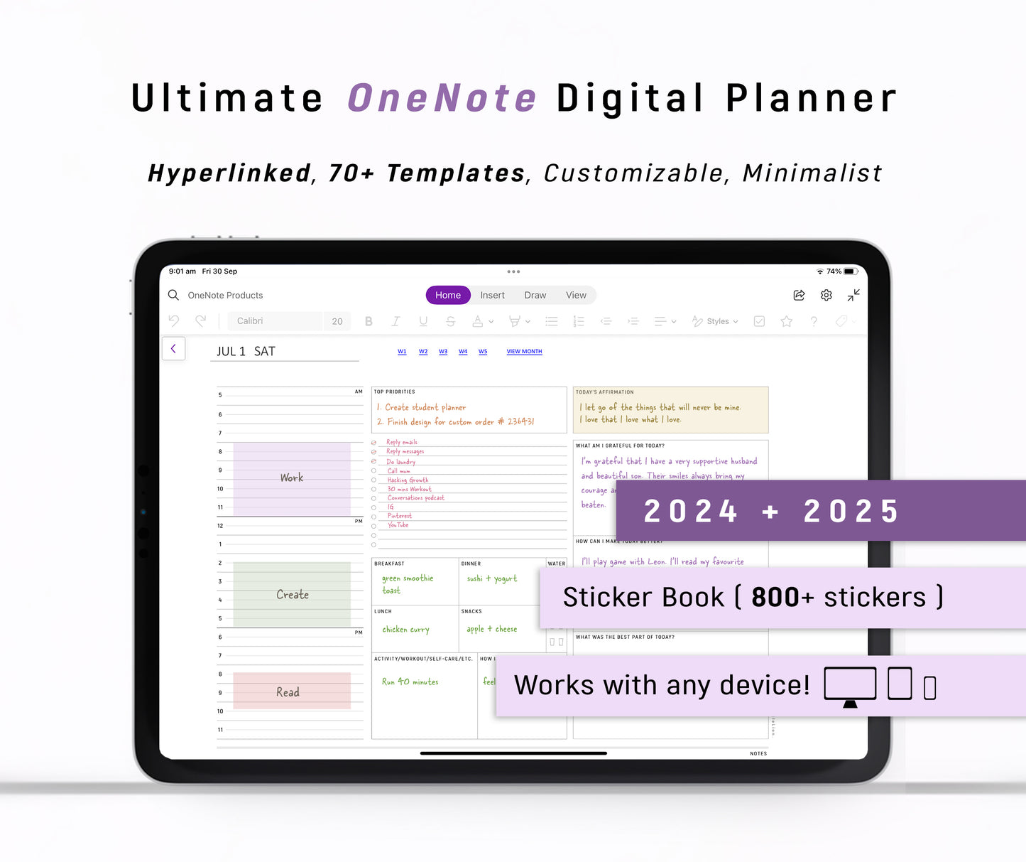 Ultimate OneNote Digital Planner 2024 2025