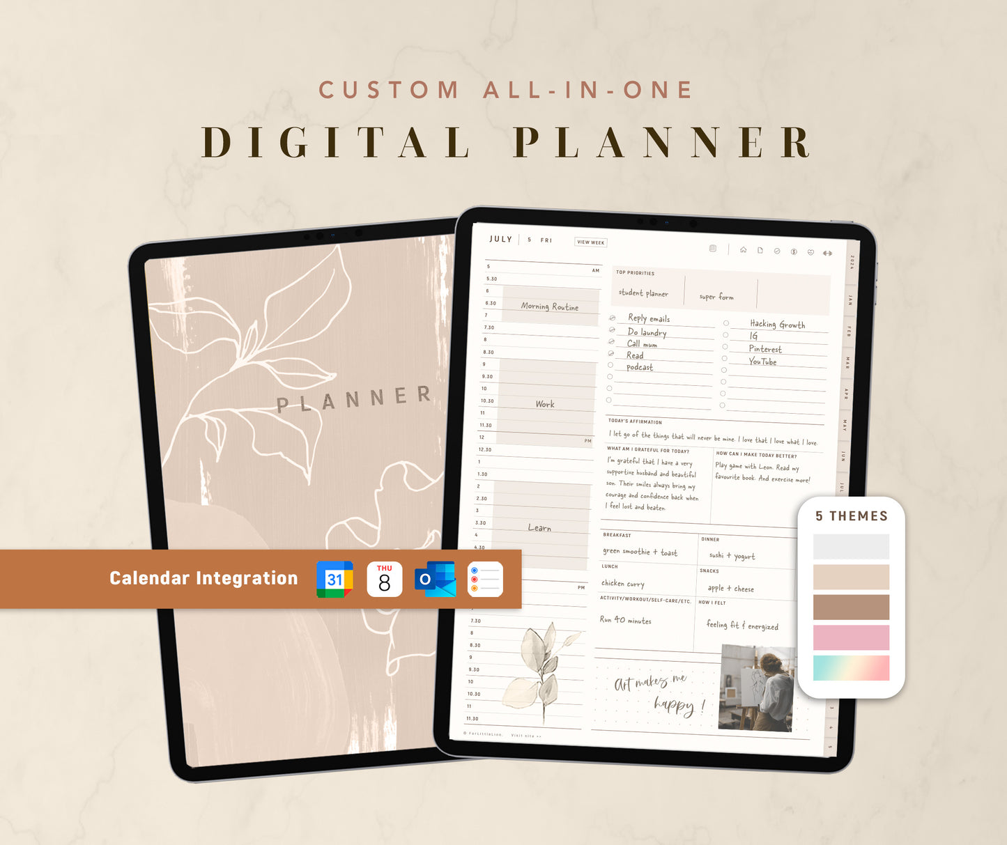 All-in-one Digital Planner | 2026 2027 + Undated