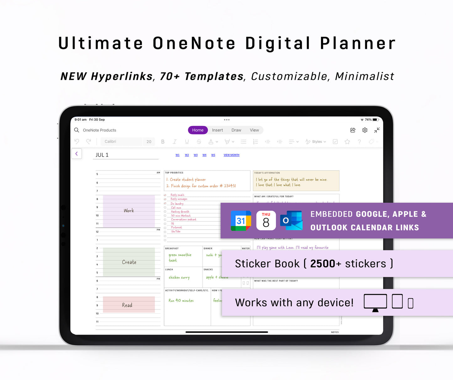 2026 Ultimate OneNote Digital Planner