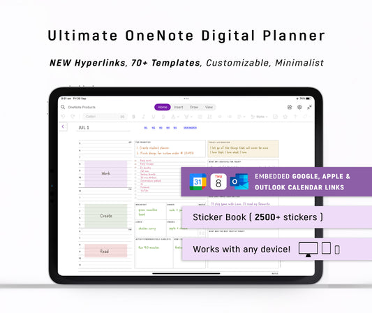 2026 Ultimate OneNote Digital Planner