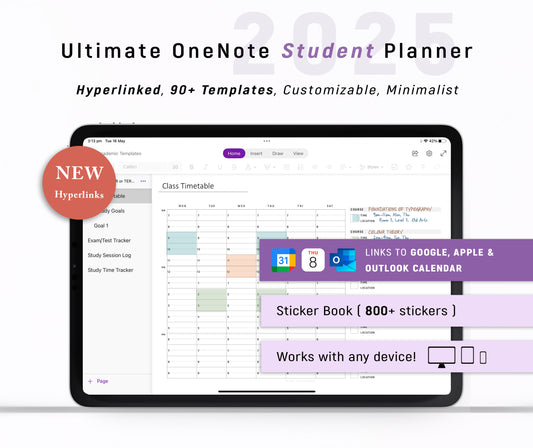 Ultimate OneNote STUDENT Planner 2025