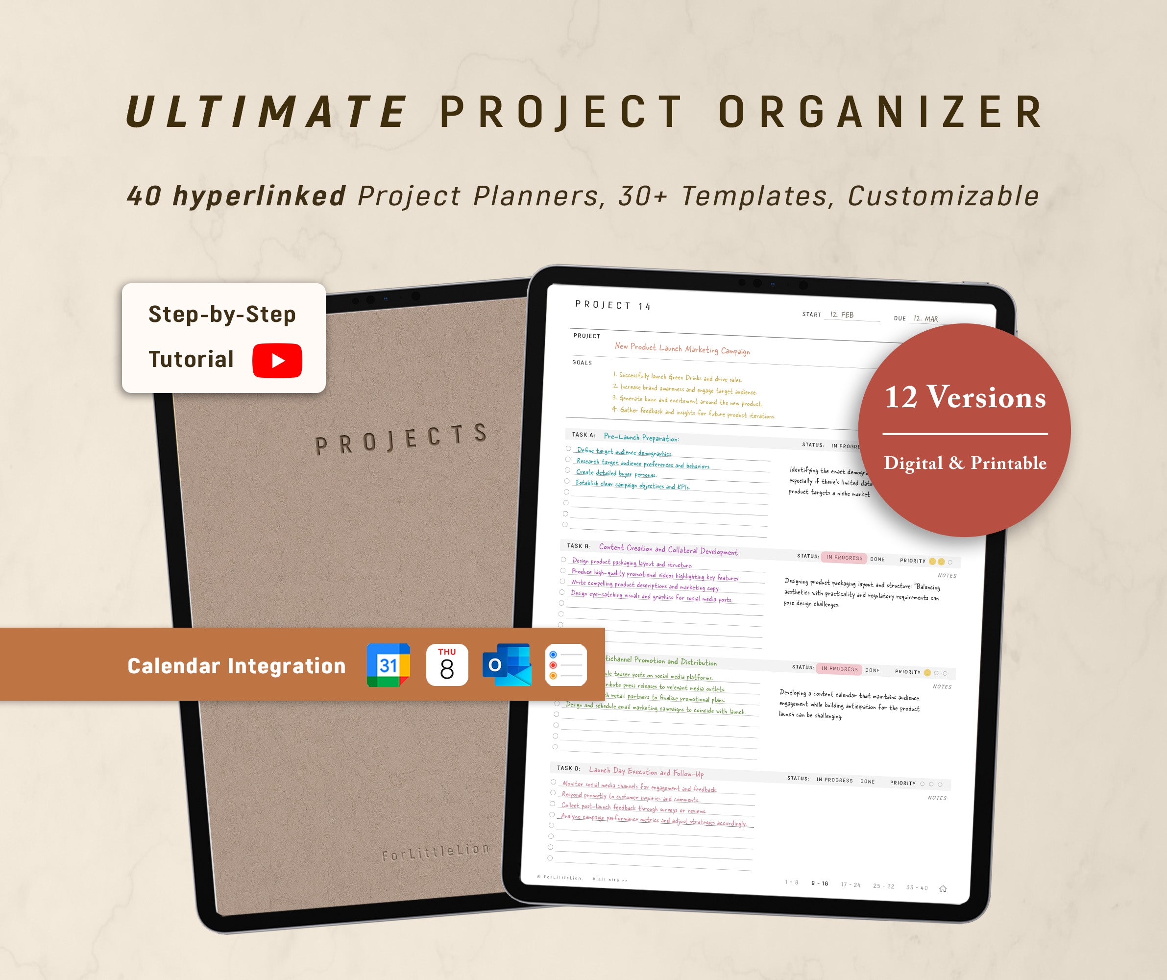 Ultimate Custom Digital Project Organizer – ForLittleLion