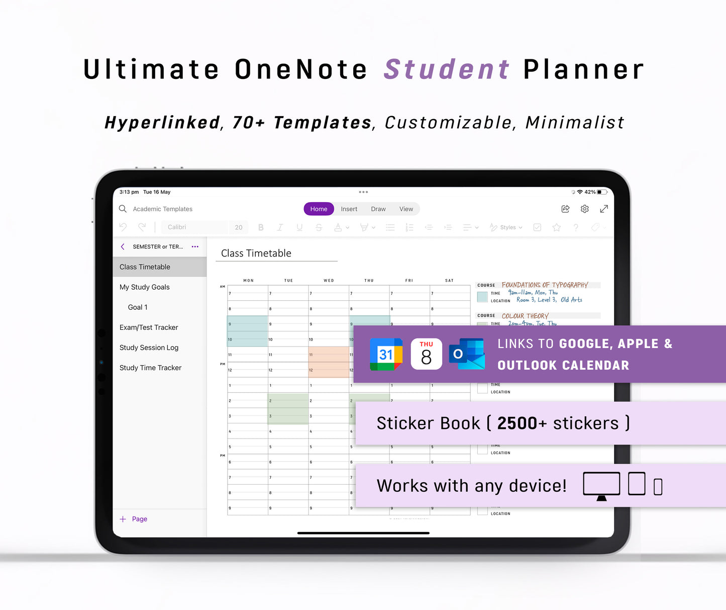 2026 Ultimate OneNote STUDENT Planner