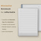 The Minimalist Notebook for reMarkable