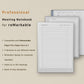 Professional Meeting Notebook for reMarkable