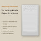 Meeting Notebook for reMarkable Paper Pro Move