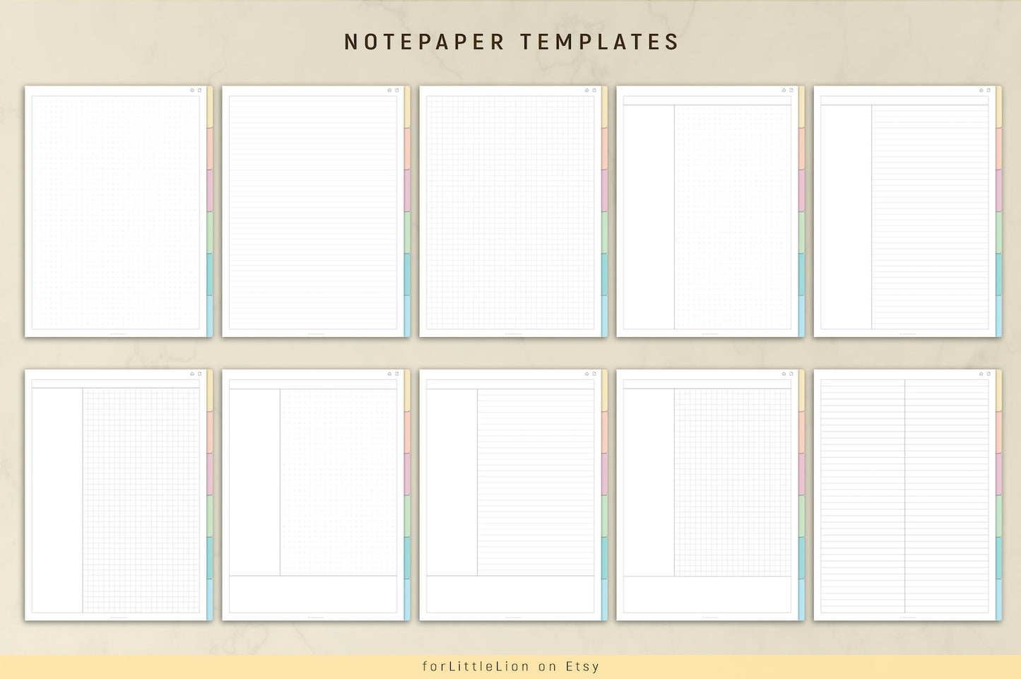 Hierarchical Digital Notebook: Multi-Tabs & Sections