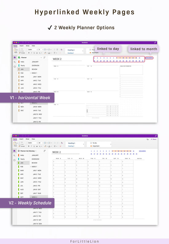 Ultimate OneNote Digital Planner 2024 2025 ForLittleLion