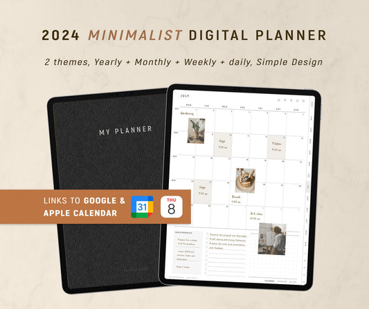 2024 Minimalist Digital Planner