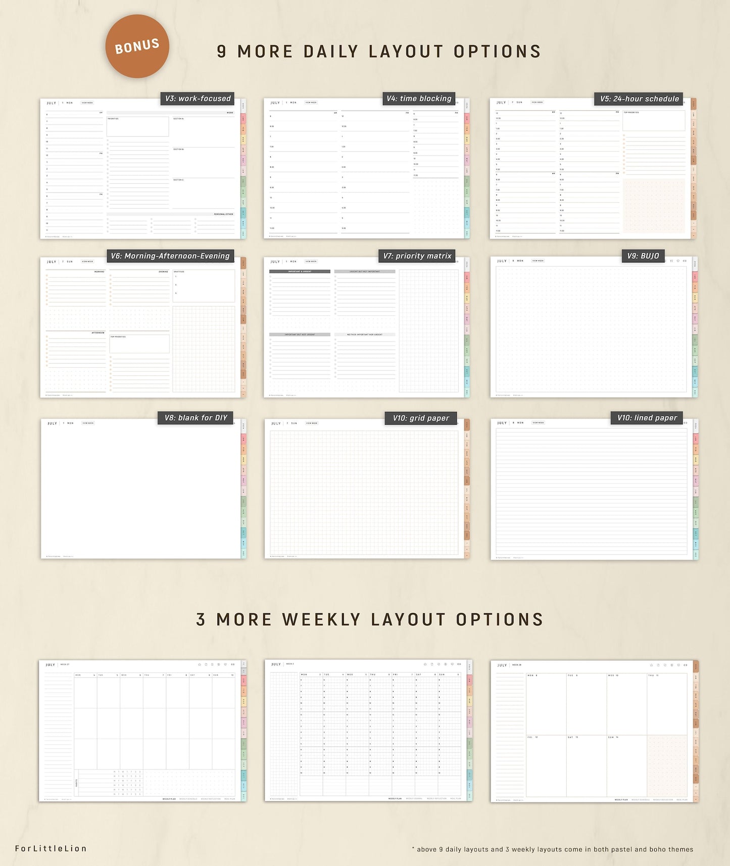 All-in-one Digital Planner | 2024 2025 + Undated
