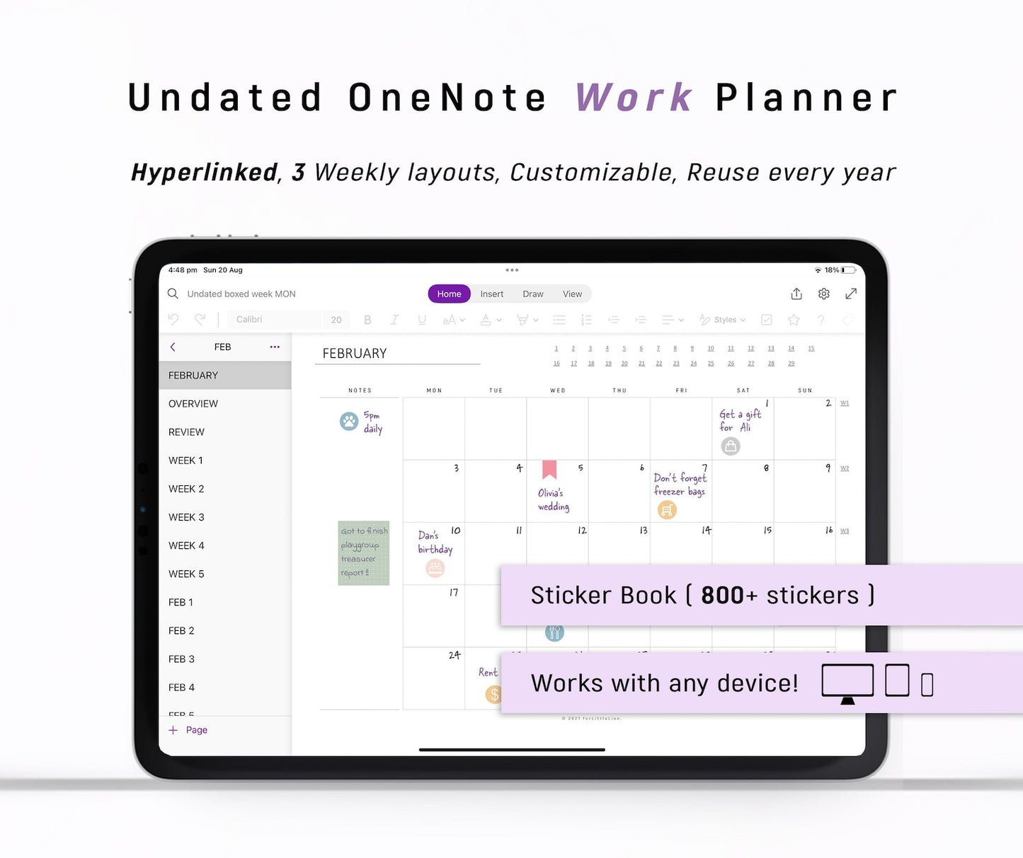 UNDATED Ultimate OneNote Planner for Professionals