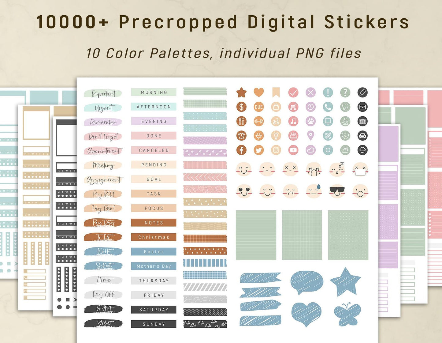 10000+ Digital Stickers