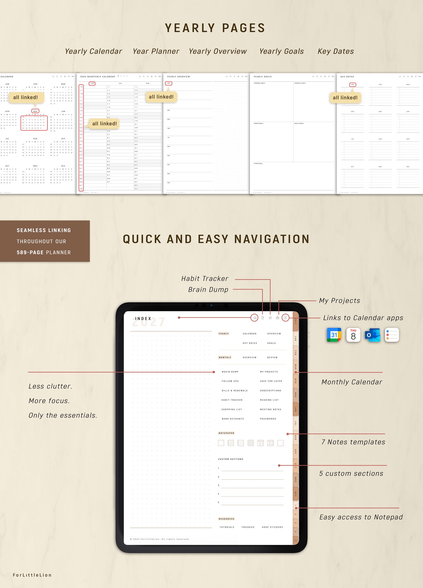 2027 ADHD Digital Planner