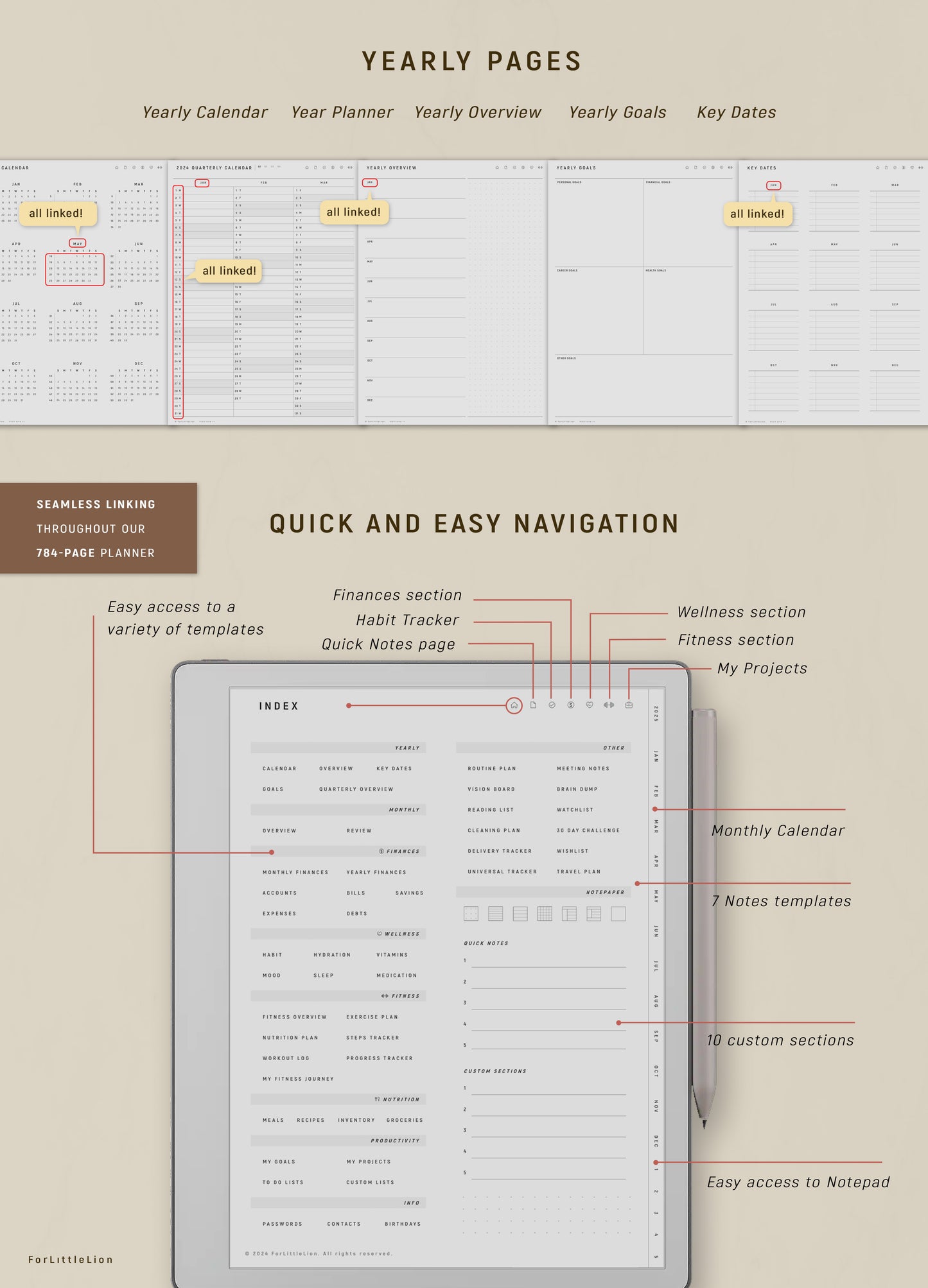 reMarkable Paper Pure All-in-one Planner (2027–2030 Future Planner Included)