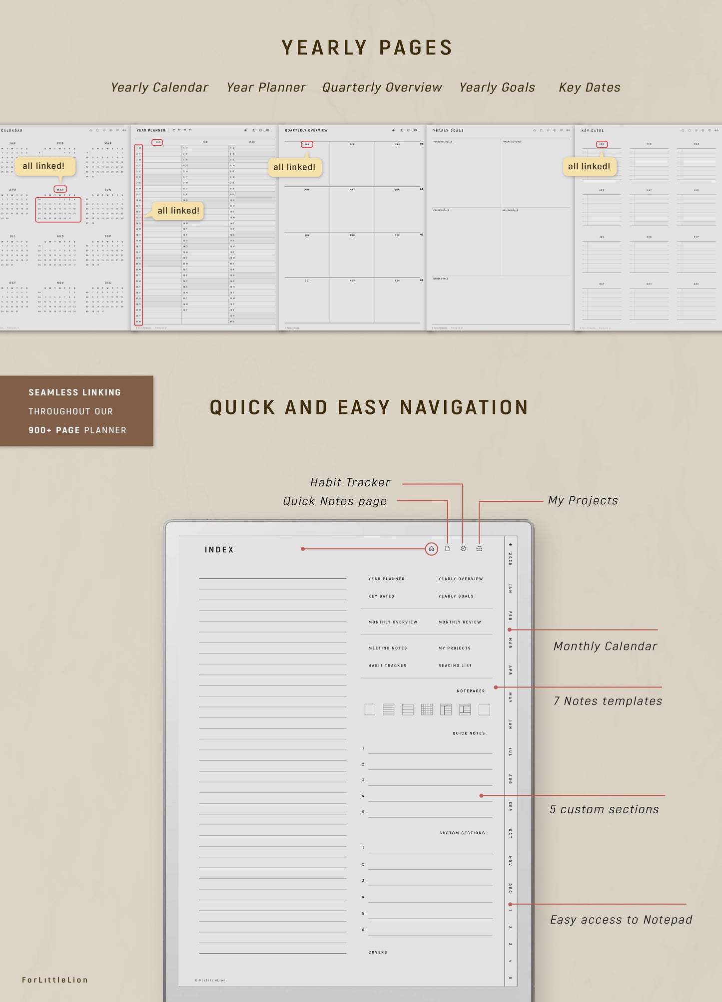 reMarkable Paper Pro Work Planner 2025 2026