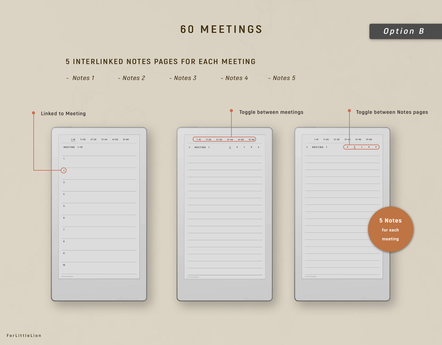 Meeting Notebook for reMarkable Paper Pro Move